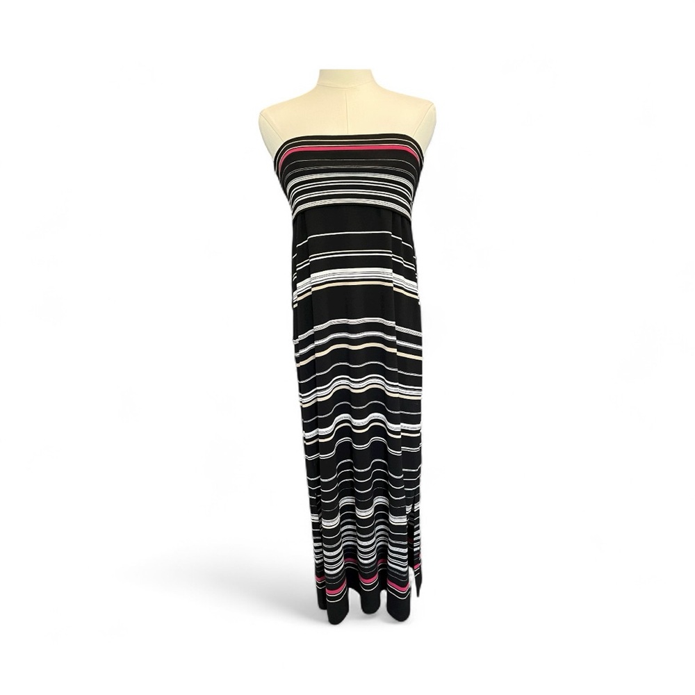 🖤🤍💗 EUC WHITE HOUSE BLACK MARKET Stripe Dress or Skirt | Women’s Sz S